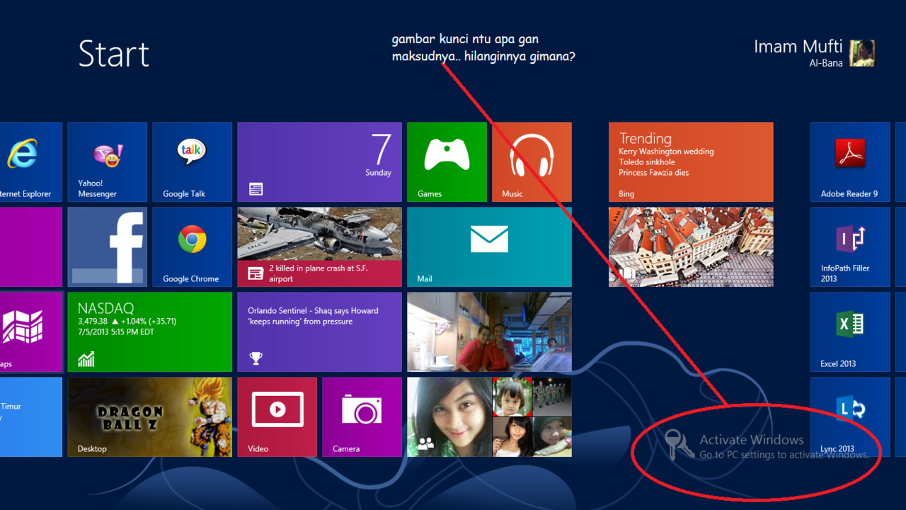 Windows 8 ane kekunci gak bisa buka profil