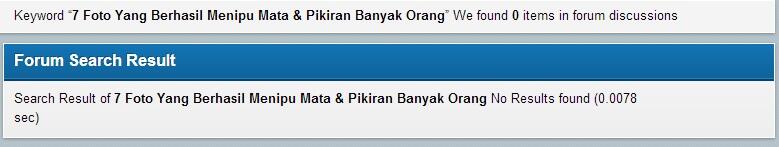 7 Foto Yang Berhasil Menipu Mata &amp; Pikiran Banyak Orang &#91; FULL PICT &#93;