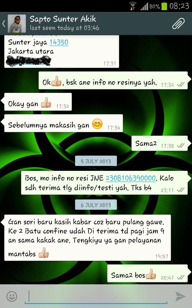 Kumpulan Testimoni id: billyaris