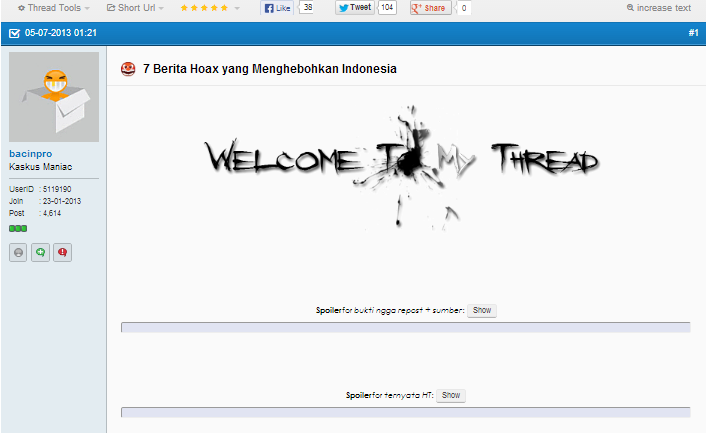 Agan ini 2 Thread langsung HT &#91;Mantap&#93;