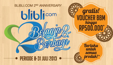 Cuma disini bisa BELANJA SAMBIL BERAMAL + GRATIS Voucher BBM lagi! :ngacir: 