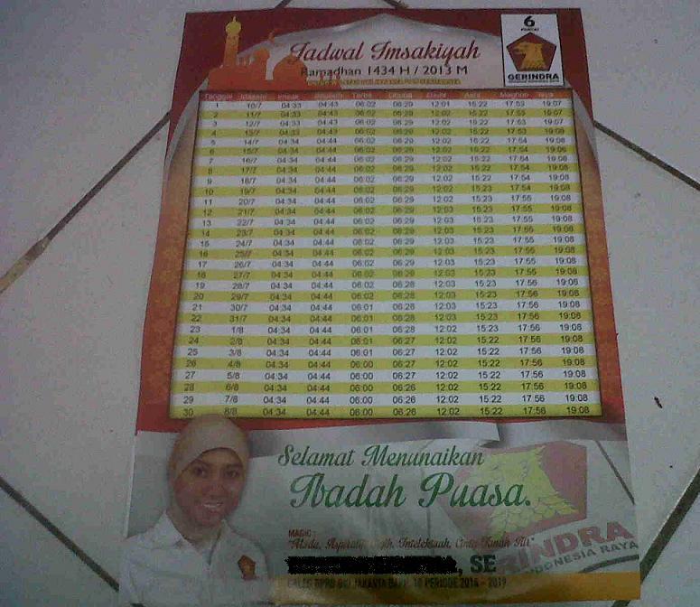 jadwal imsak plus plus . . . .