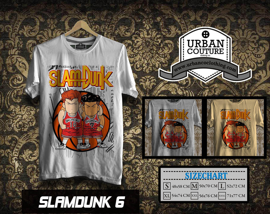 T-SHIRT KAOS DISTRO NBA BASKETBALL ( MIAMI HEAT LAKERS ETC) & SLAMDUNK READY STOCK !!