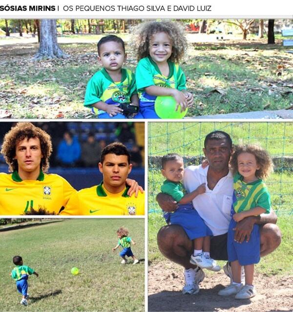 David Luiz Thiago Silva Dulu dan Kini