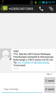 Kumpulan SMS penipuan