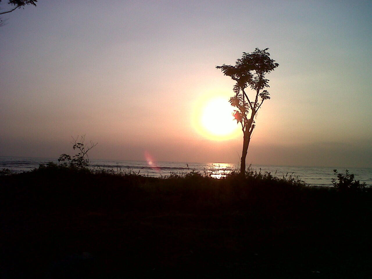 Sunset di samping Kos - kosan