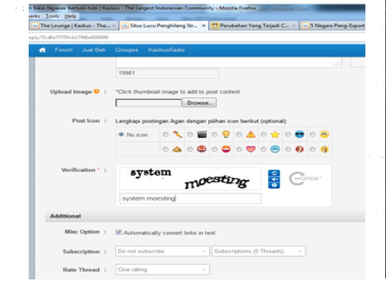 id ane di pakai CAPTCHA kaskus