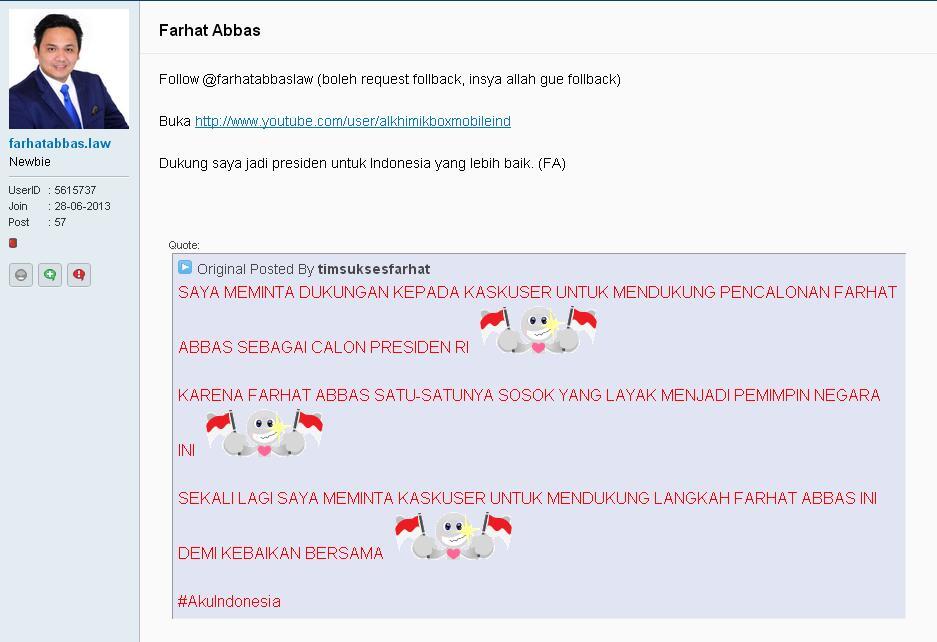 &#91;PARAH + KOCAK&#93; Isi vm kaskus farhat abbas