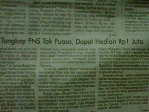 Tangkap PNS Tak puasa dape 1Jeti