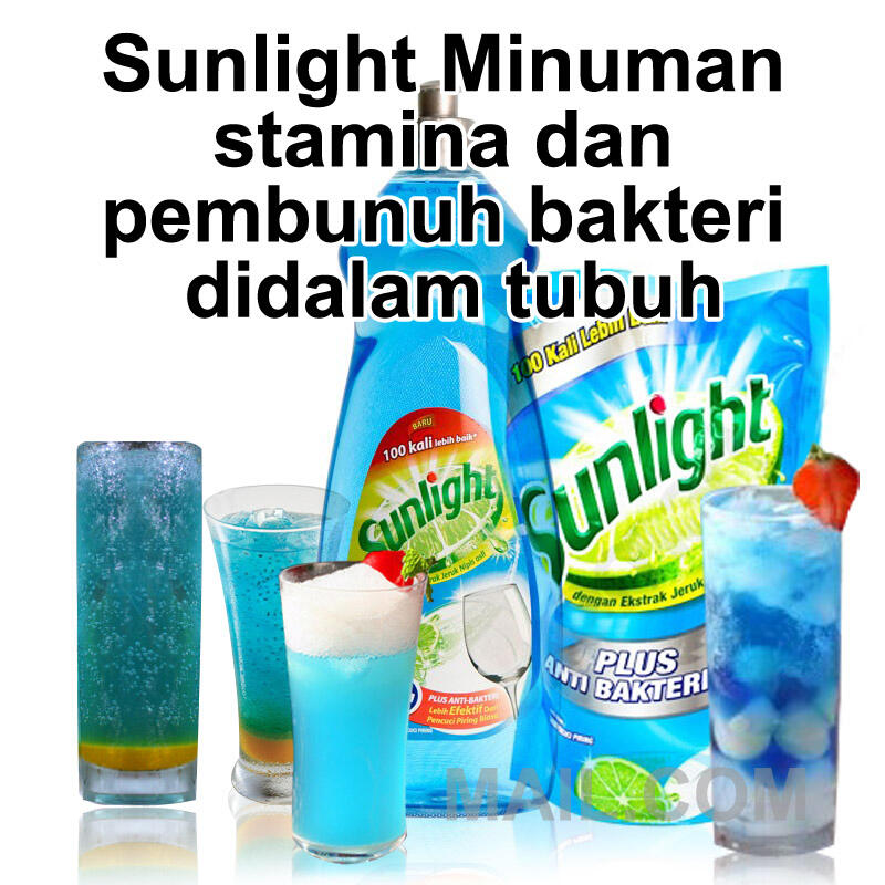 Sunligh (sabun pencuci piring) mengeluarkan minuman baru 