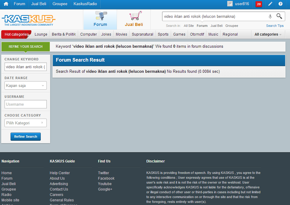 video iklan anti rokok (lelucon bermakna)