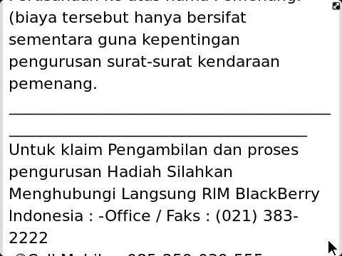 BERKAH RAMADHAN from Research In Motion Limited
(Horrayy... Ane Dapat Mobil Baru!!)