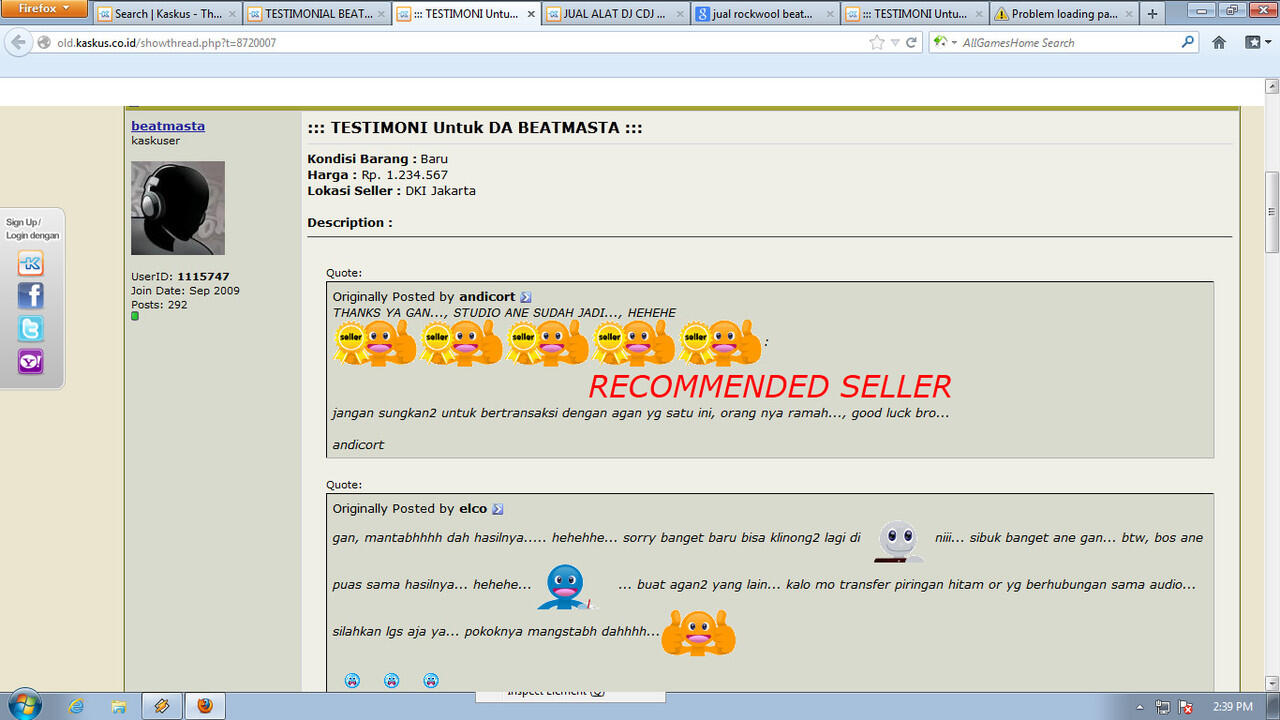 TESTIMONIAL BEATMASTA