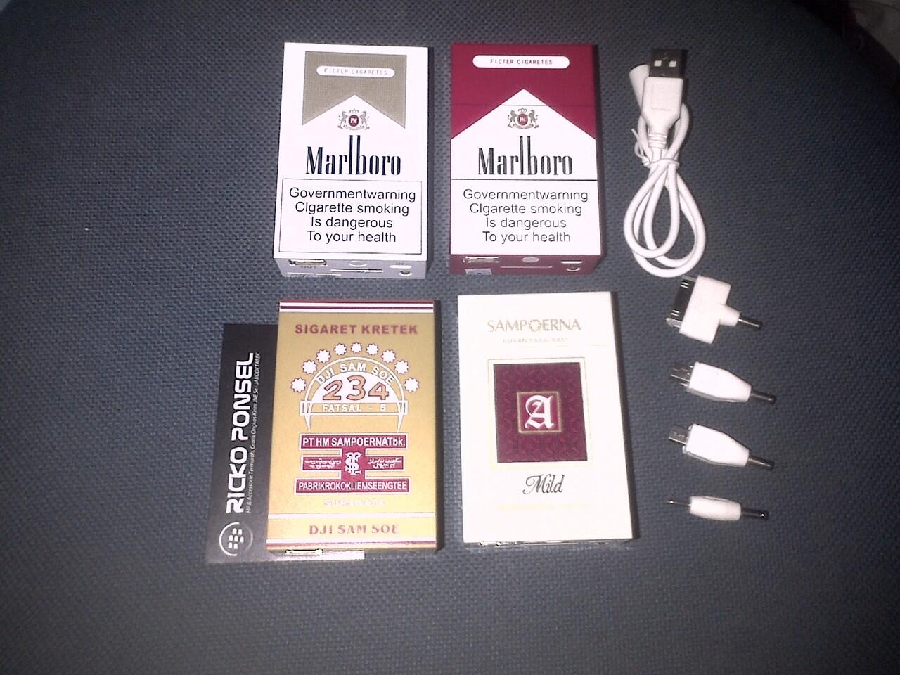 PowerBank rokok 5600 mah bergaransi dji sam soe 234 sampoerna mild free ongkir