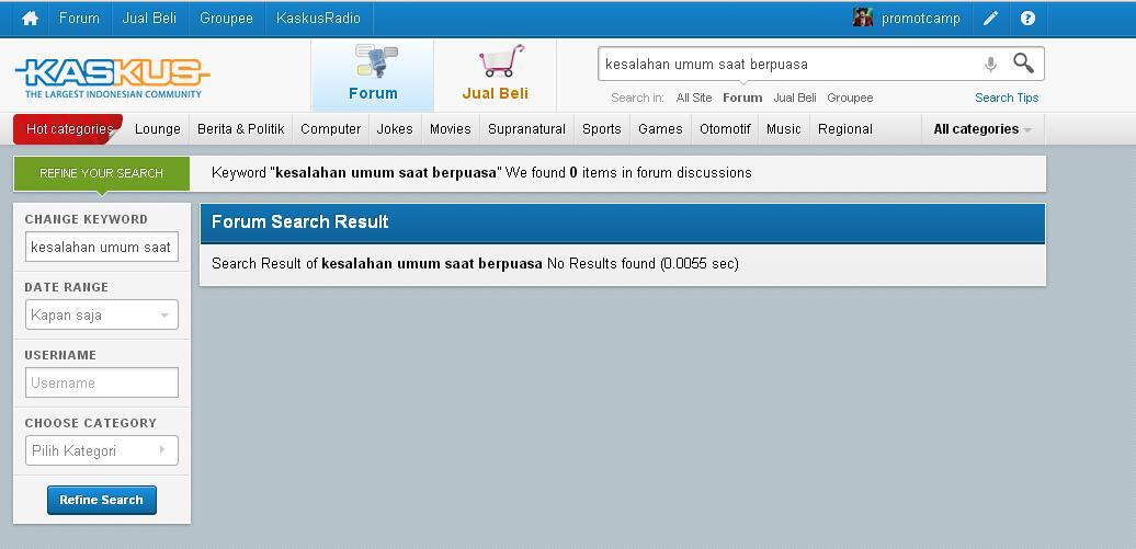 Kesalahan Umum Saat Berpuasa