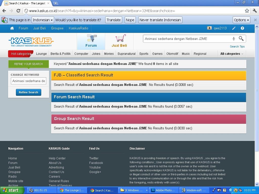 Animasi sederhana dengan Netbean J2ME