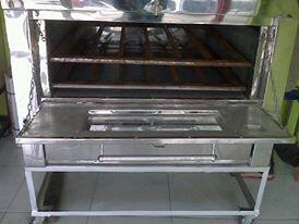 Kompor gas oven Ariston 4tungku full stainlees steel