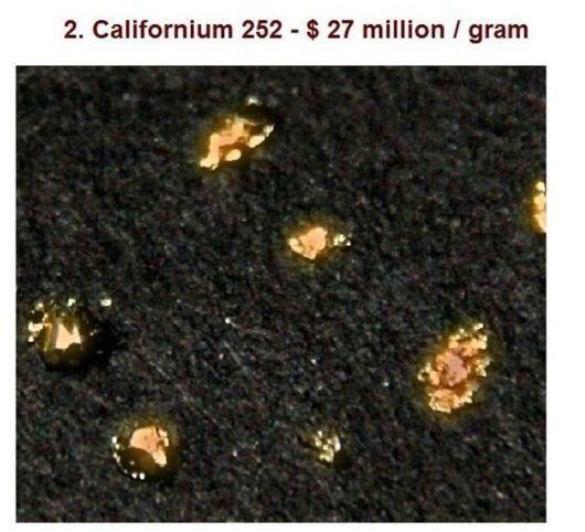 16 Material Termahal di Dunia : Termurah $11/gram, dan Termahal $62,5 Milyar/gram