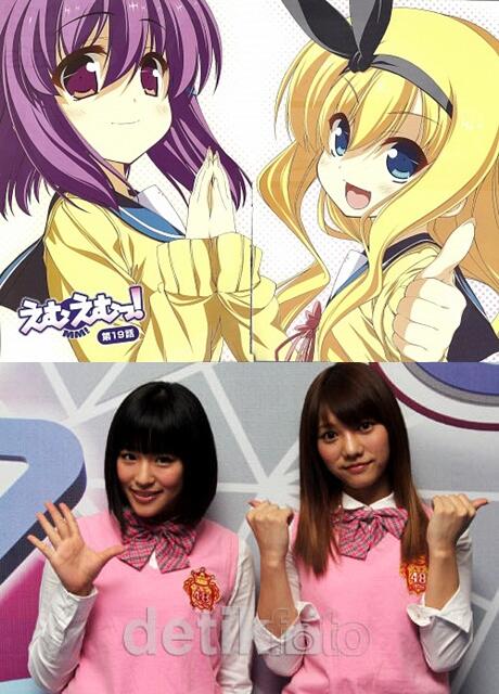 2 personil jkt48 yang mirip sama karakter di anime MM!
