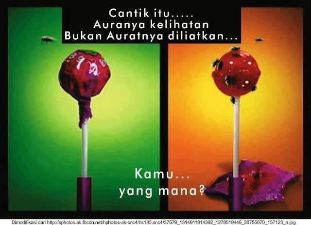 CANTIK ITU AURA NYA KELIHATAN, BUKAN AURATNYA !!!