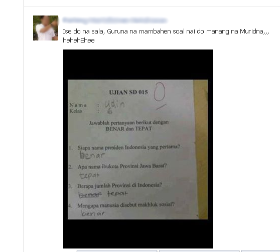 menurut agan /agan wati siapa yang salah guru atau murid?