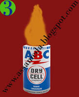 Membuat baterai bekas tanpa setrum agar menyala seperti lampion