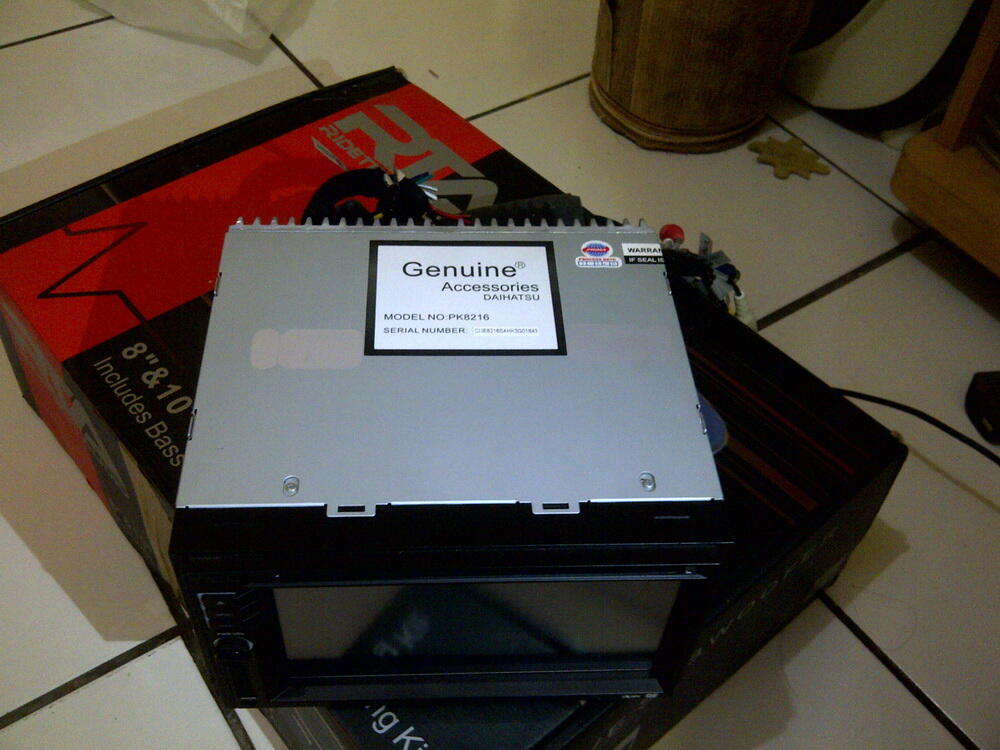 Paket audio sangat murah,Doubledine Original Daihatsu dan Active Subwoofer