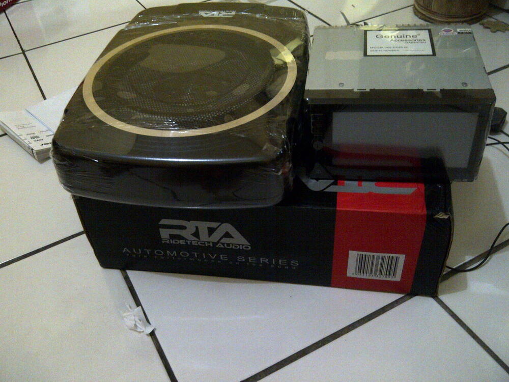 Paket audio sangat murah,Doubledine Original Daihatsu dan Active Subwoofer