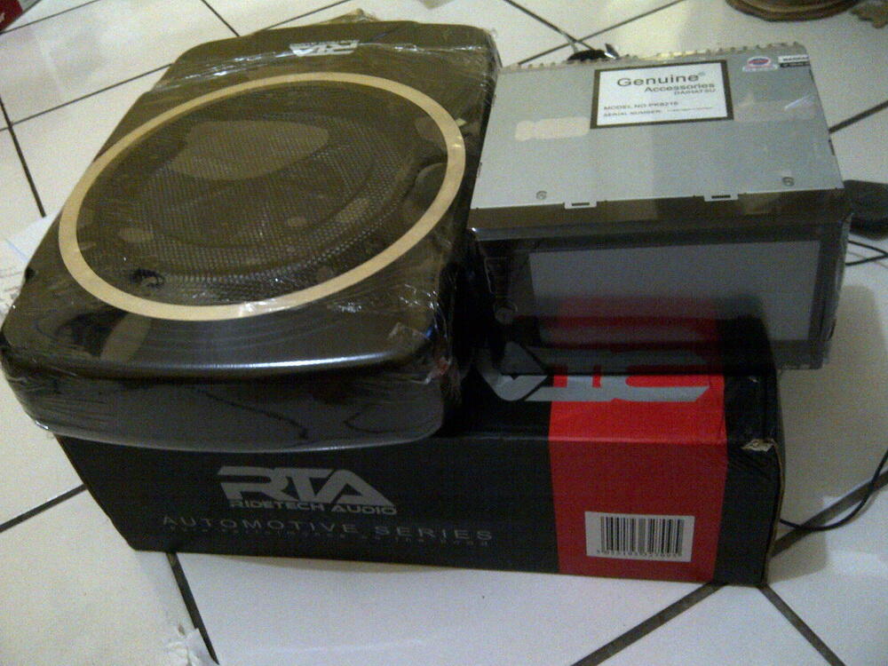 Paket audio sangat murah,Doubledine Original Daihatsu dan Active Subwoofer