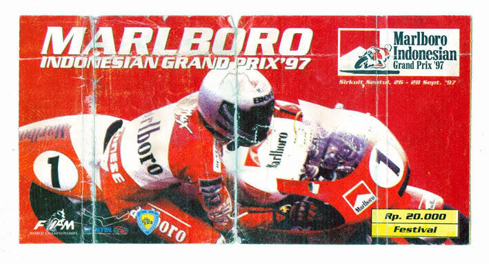 Mengenang Moto GP 1997 (GP 500) di Sentul Indonesia
