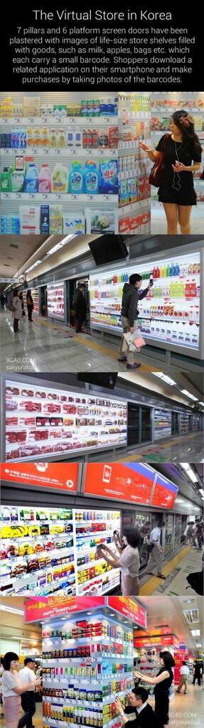 World's First Virtual Grocery Store (South Korea)
