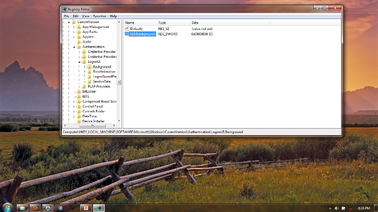 Merubah Background di Log On Screen Win7