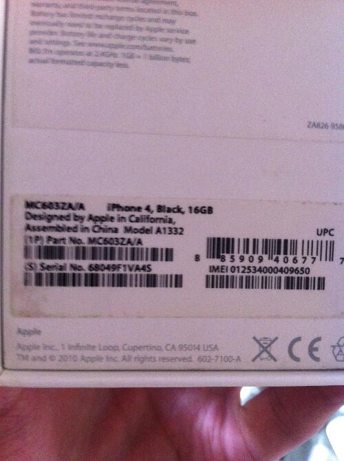 Jual iPhone 4 black 16gb second mulus
