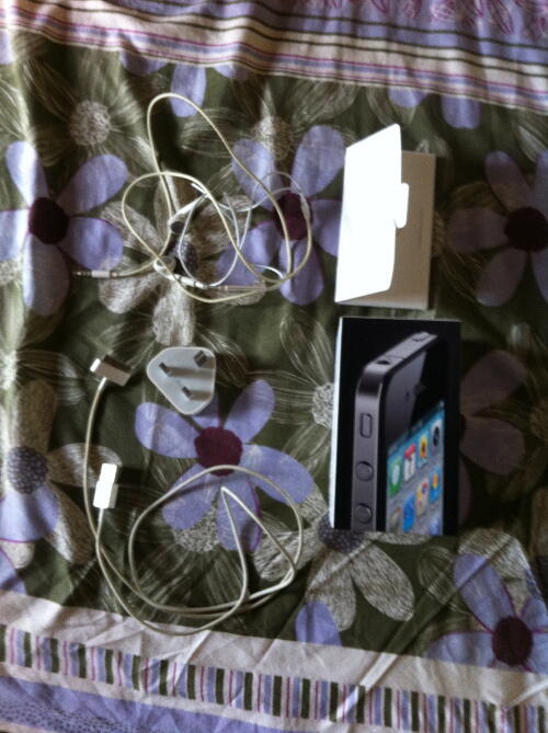 Jual iPhone 4 black 16gb second mulus