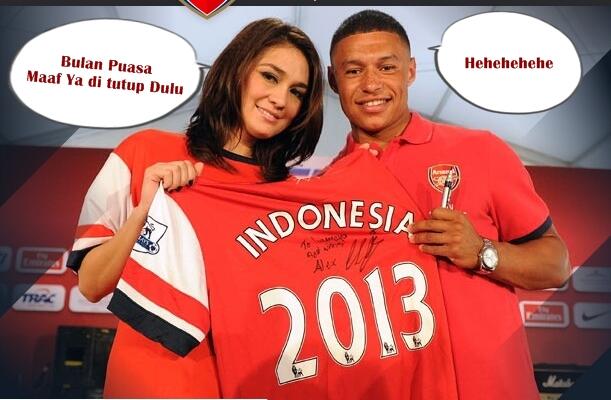 Harus Bilang WAW gitu LUNA Maya di WEB Resmi ARSENAL