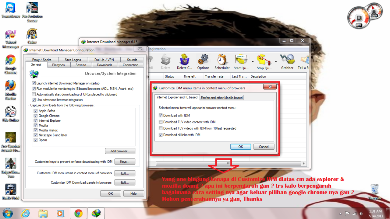 (Ask) Kenapa Extentions IDM di Google Chrome Gak Fungsi ?
