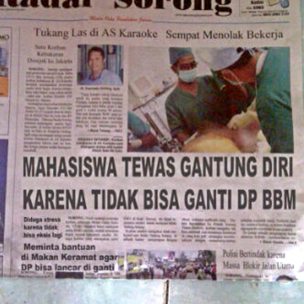 Hati hati gan, jgn terlalu autis sama BBM