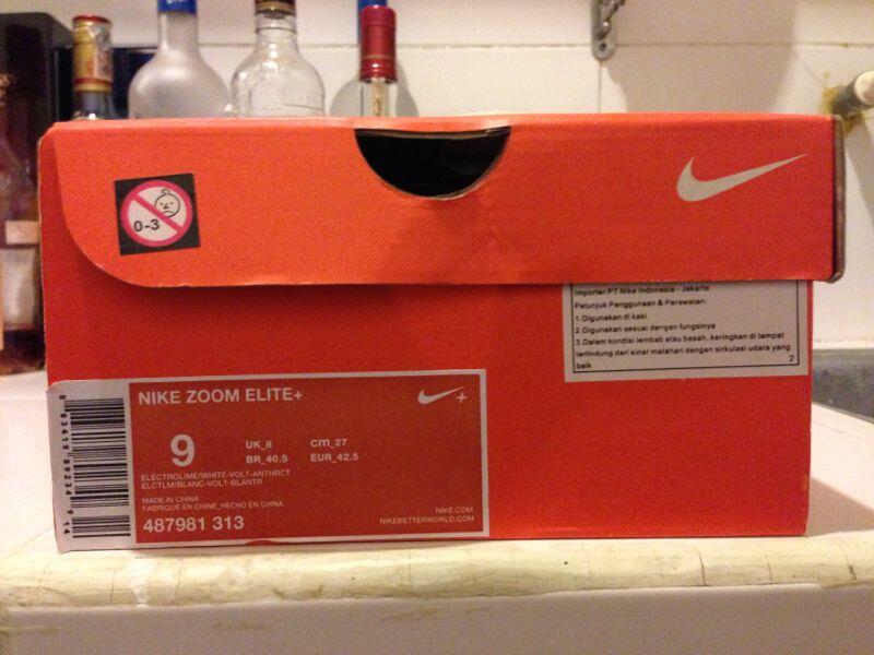 FS : NIKE ZOOM ELITE+ size 9