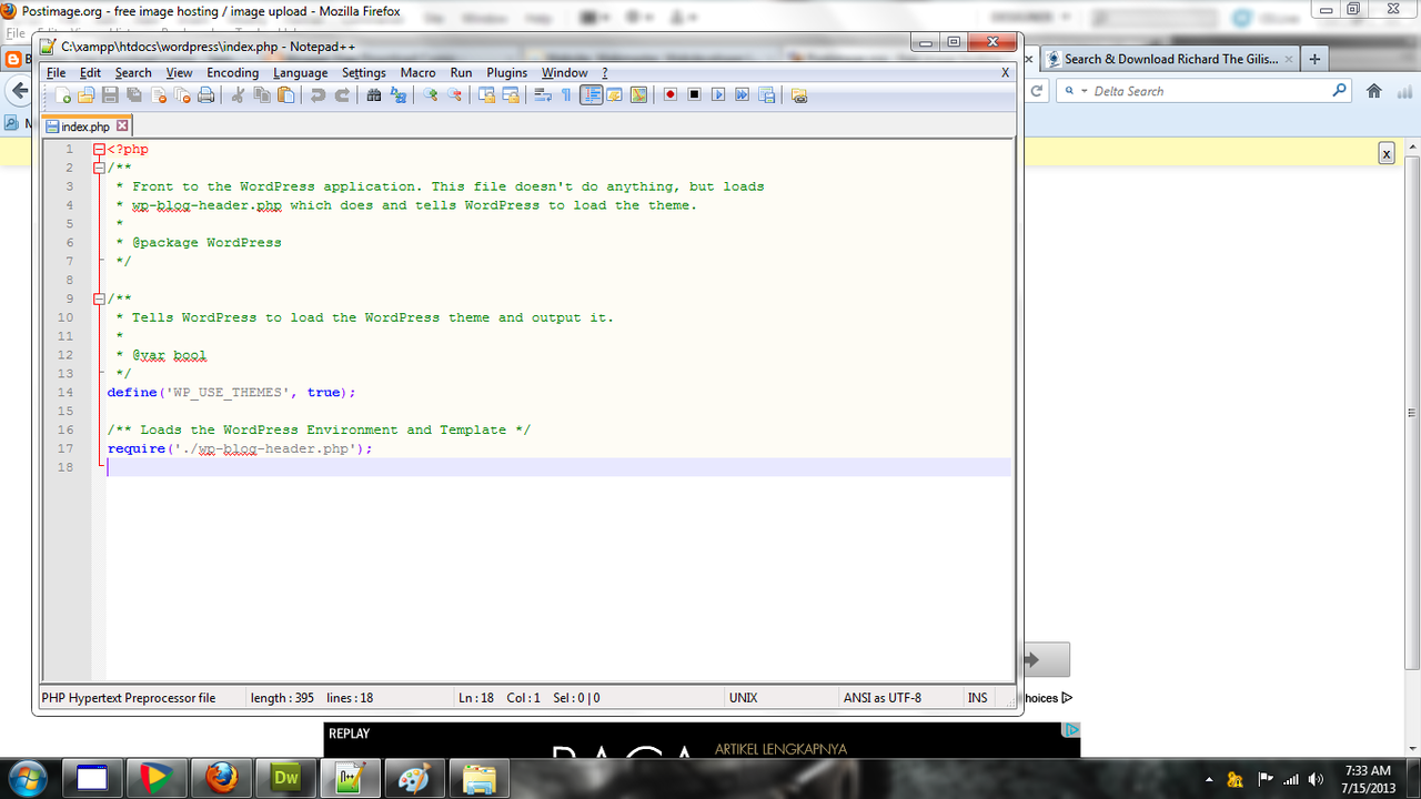 ASK | About dreamweaver, Wordpress, Notepad++ dkk