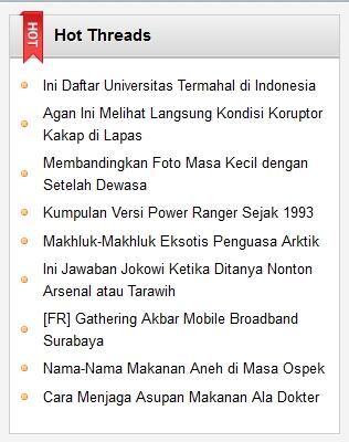Indeks Hot Threads Bulan Juli 2013 (Part 05)