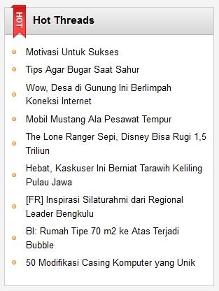 Indeks Hot Threads Bulan Juli 2013 (Part 05)