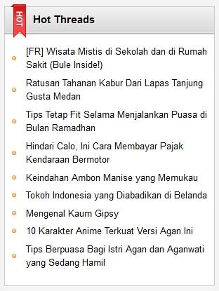 Indeks Hot Threads Bulan Juli 2013 (Part 05)
