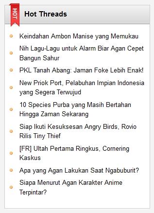 Indeks Hot Threads Bulan Juli 2013 (Part 05)