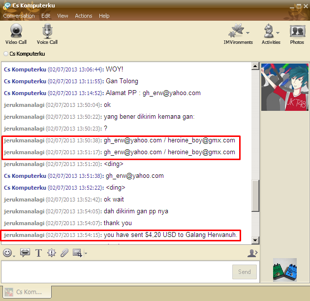 Surat terbuka untuk id gagalproduct aka M IQBAL paypal email gh_erw@yahoo.com 