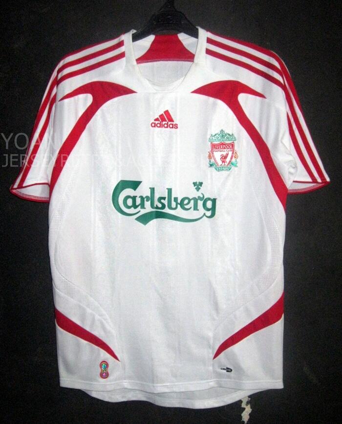 JERSEY LIVERPOOL AWAY 2007 - 2008 GERRARD #8 ORIGINAL SMALL MULUS