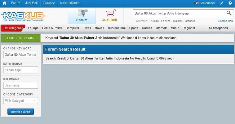 Daftar 80 Akun Twitter Artis Indonesia