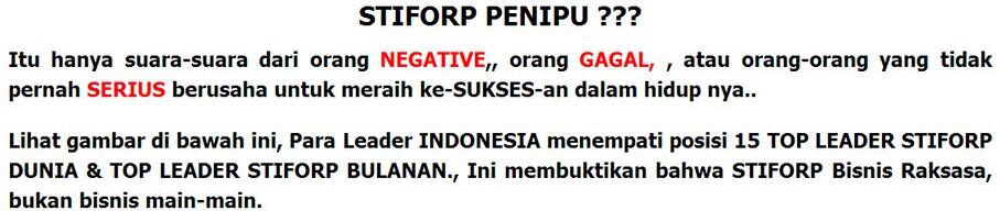 STIFORP It's Real Bussines, Cash Back 225rb jika agan daftar&amp;Upgrade!!!