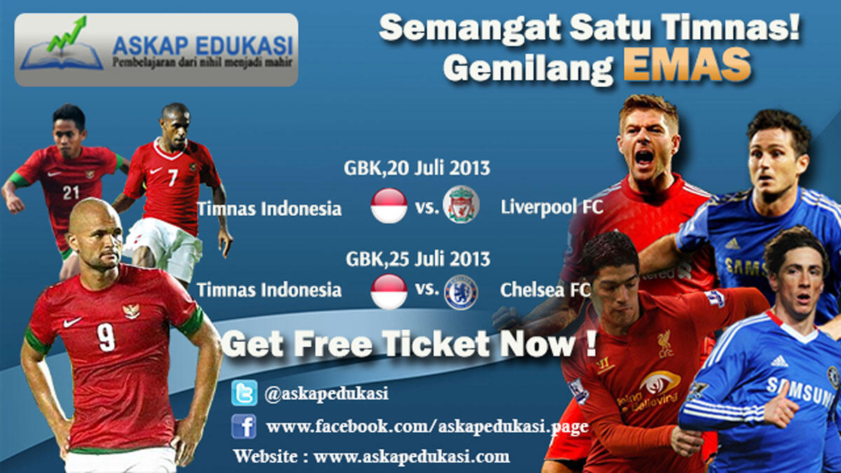 raih tiket nonton gratis Indonesia vs Liverpool