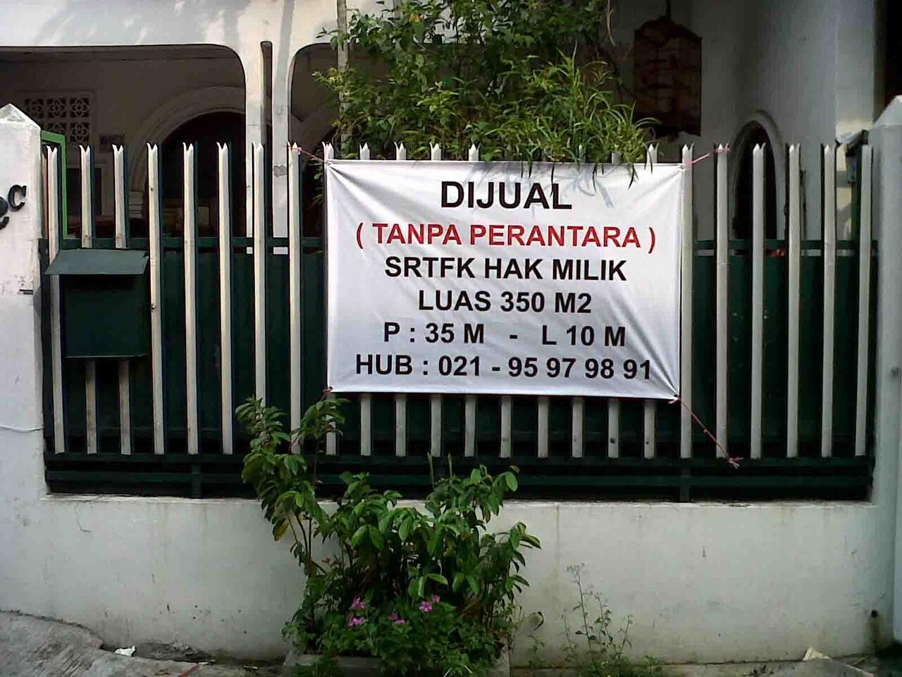 DIJUAL RUMAH/TANAH PASAR BARU JAKARTA PUSAT