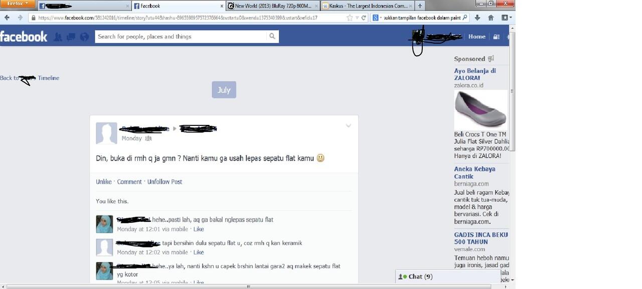 Status Facebook cew yang unik